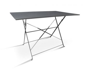 TAVOLO PIEGHEVOLE IN METALLO ANTRACITE CM 110X70 E H 72