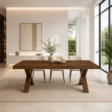 TAVOLO MOD. GOLUM ALLUNGABILE CM 180X90 TUTTO NOCE 