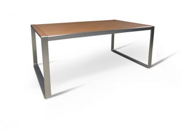 TAVOLO FISSO IN ALLUMINIO CM 160X92 E H 73,5