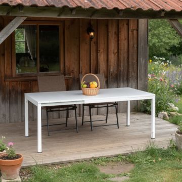NARDI OUTDOOR - TAVOLO ALLUNGABILE RIO CM 140X85 BIANCO 