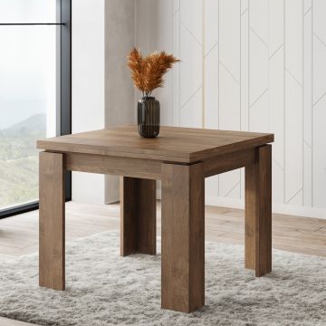 TAVOLO A LIBRO ULRICH CM 90X90 NOCE EASTWOOD