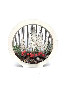 DECORAZIONE D'APPOGGIO LUMINOSA DIAM. 28CM
