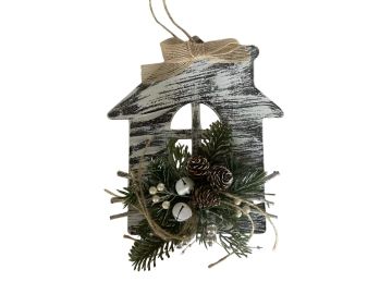 FUORIPORTA CASETTA EFFETTO LEGNO BIANCA 19.5X3.5 CM H.22