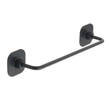 LINEA TEIDE - PORTA SALVIETTE IN ACCIAIO INOX E CROMALL NERO MATT 30CM