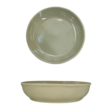 PIATTO FONDO IN CERAMICA LINEA FONT DIAM. 22CM SALVIA 