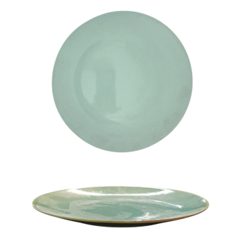 PIATTO DESSERT MONOCOLORE IN CERAMICA DIAM. 20CM TURCHESE