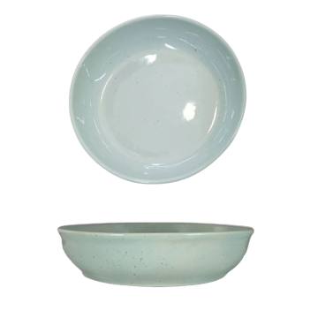 PIATTO FONDO IN CERAMICA LINEA FONT DIAM. 22CM ACQUA