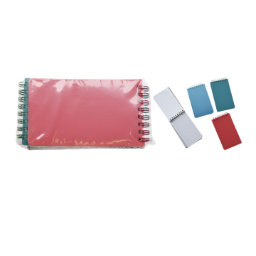 SET 4 PZ BOOKNOTES SPIRALATO 40 FOGLI RIGHE ASSORTITO