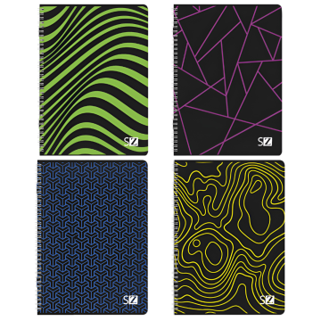 PIGNA - QUADERNO SPIRALATO MAXI SKIP SCUOLA ZOO 70 FOGLI A4 RIGHE ASS.