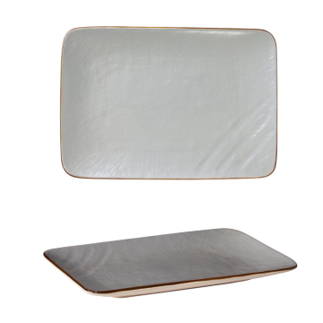 LINEA MEDITERRANEO - PIATTO RETTANGOLARE GRES FANGO 27X19CM