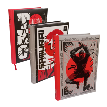 NOTABENE - DIARIO BOYS SAMURAI 9 MESI 13X17.8CM ASSORTITO