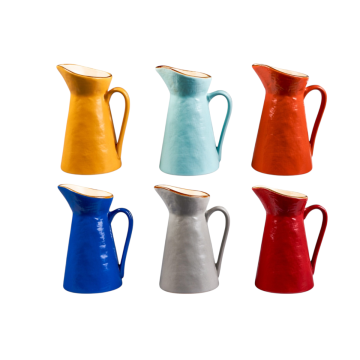 LINEA MEDITERRANEO - BRICCHETTO 220ML IN GRES 7X11CM H 13CM ASSORTITO