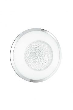 PLAFONIERA A LED TIFFANY BIANCA CON CRISTALLI D. 30CM - 14W 230V 4000K 1100lm