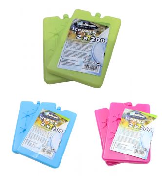 UNIFLAME - SET 2 MATTONETTE PIATTE 200GR ICE PACK ASSORTITO