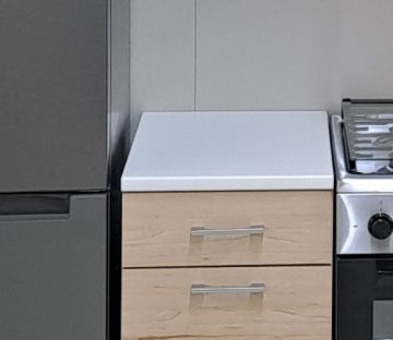 TOP IN LAMINATO BIANCO PER BASE CUCINA CM 40X60 H.2.8 