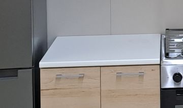TOP IN LAMINATO BIANCO PER BASE CUCINA CM 60X60 H.2.8 