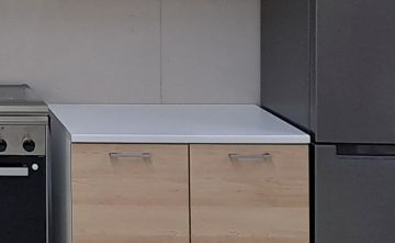 TOP IN LAMINATO BIANCO PER BASE CUCINA CM 80X60 H.2.8