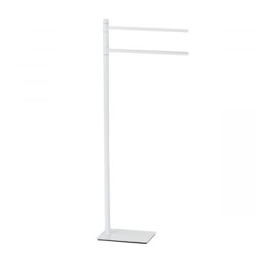 LINEA TRILLY - PIANTANA PORTA ASCIUGAMANO BIANCA ACCIAIO INOX 14X34X83,5