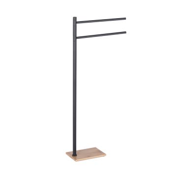 LINEA TRILLY - PIANTANA PORTA ASCIUGAMANI NATURALE/NERO MATT