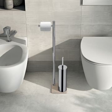 LINEA TRILLY - PIANTANA PORTA ROTOLO E PORTA SCOPINO BEIGE 