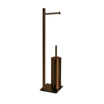 LINEA TRILLY - PIANTANA PORTA ROTOLO E PORTA SCOPINO ORO ROSA 