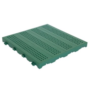 PIASTRELLA FORATA DA ESTERNO IN PLASTICA CM 40X40 VERDE 