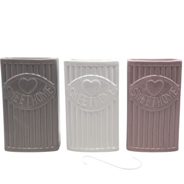 EVAPORATORE BOMBATO IN CERAMICA CM 10.4X4.3 H.17 SWEET HOME ASSORTITO