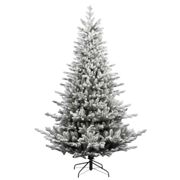 ALBERO DI NATALE NOEL FLOCCATO H.210CM