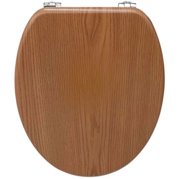 SEDILE COPRIWATER OVALE IN MDF ROVERE