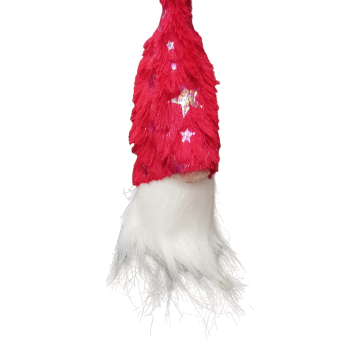 DECORAZIONE DA APPENDERE FACCIA DI BABBO NATALE COLORE ROSSO 5.5X8CM