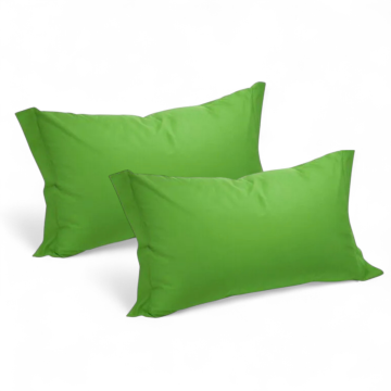 BIANCALUNA - COPPIA FEDERE 52X82 CM VERDE MELA LINEA COLORED