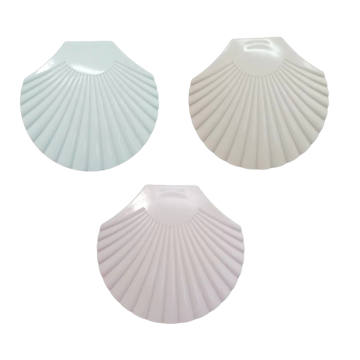 SPECCHIETTO CONCHIGLIA 7X7 CM COLORI ASSORTITI