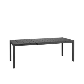 NARDI OUTDOOR - TAVOLO ALL. RIO ALU 140X85 CM ANTRACITE