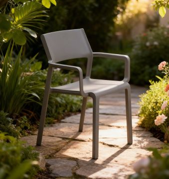 NARDI OUTDOOR - SEDIA MOD. TRILL ARMCHAIR TORTORA
