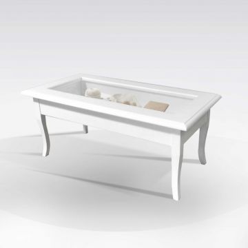 TAVOLINO BACHECA CM 100X50 H. 46 BIANCO 