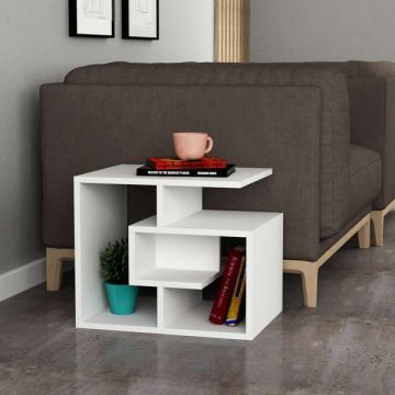 TAVOLINO MOD. LABIRENT CM 64X45 H. 42 BIANCO 