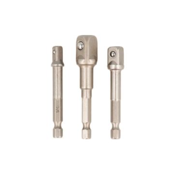 SET 3 ADATTATORI ATTACCO  1/4" PER 1/4" 3/8" 1/2 