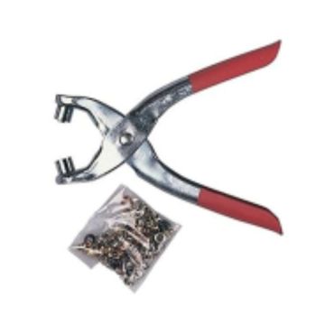 PINZA OCCHIELLATRICE 150mm +100 OCCHIOLI DIAM. 4,5mm