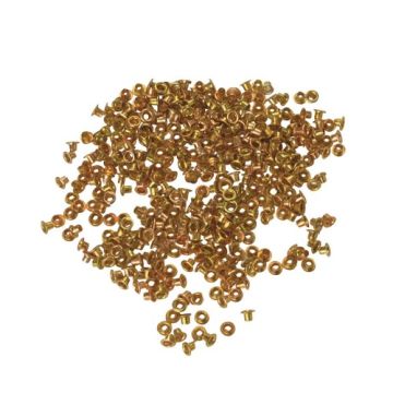 SET 400 OCCHIELLI OTTONATI DIAM. 4,5mm