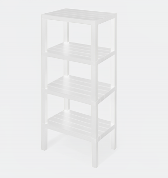 LINEA WOODY - SCAFFALE PORTAOGGETTI BIANCO 