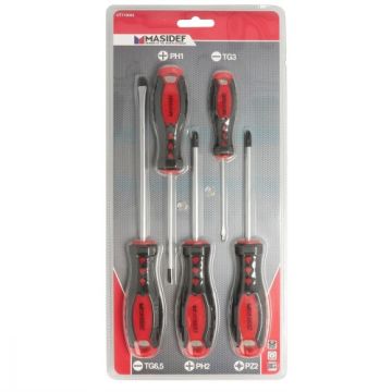 SET 5 GIRAVITI A TAGLIO/PHILLIPS/POZIDRIV