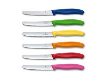 VICTORINOX - SET 6 COLTELLI DA TAVOLA SWISS CLASSIC COLORI ASSORTITI