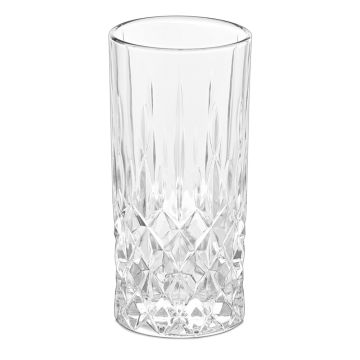 SET 6 BICCHIERI DA BIBITA VENEZIA IN VETRO TRASPARENTE 350ML 7X15CM