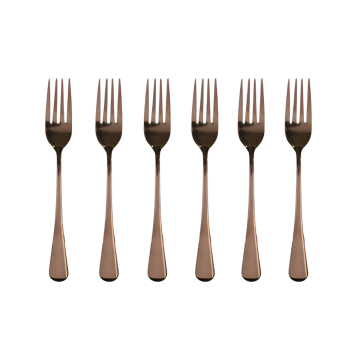 SET 6 FORCHETTE 2.3X17CM COLORE ROSA