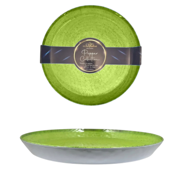 VASSOIO ROTONDO IN MELAMINA GREEN PEPPER DIAM. 35 H 4CM