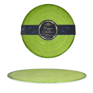 VASSOIO ROTONDO IN MELAMINA GREEN PEPPER DIAM. 35 H 2CM