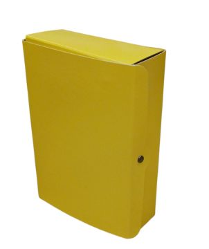 PORTA PROGETTI PRESSPAN 24.5x34.5 CM GIALLO CON BOTTONE