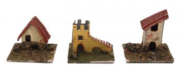 BUSTA CON 3 CASINE PER PRESEPE