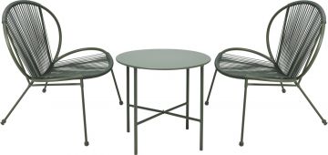 SET GIARDINO VERDE TAVOLO+2 SEDIE