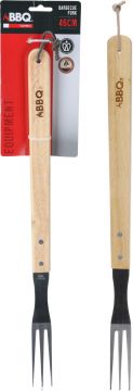 FORCHETTA BARBEQUE MANICO LEGNO 46CM